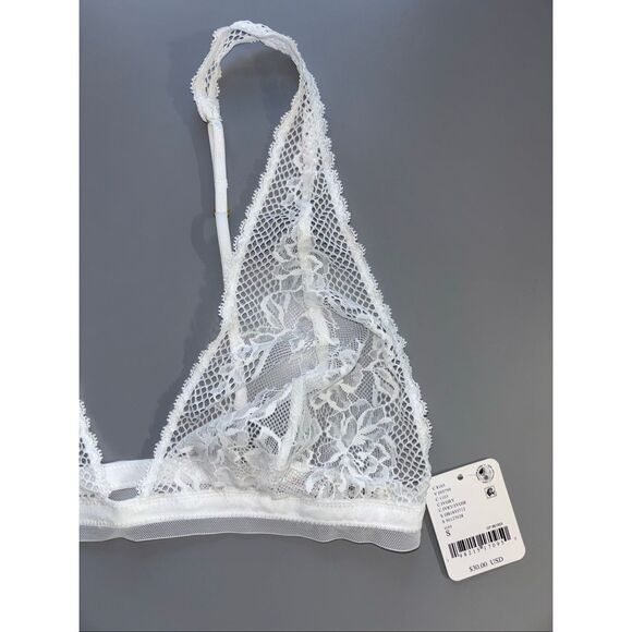 Free people reya lace bralette white ivory small new - Picture 11 of 14